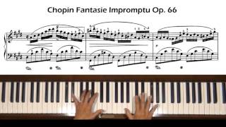 Chopin Fantaisie Impromptu Op 66 Piano Tutorial Part 1 [upl. by Wheaton]