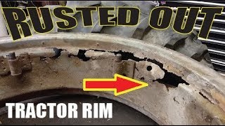 Rusted out Tractor Wheel Repair [upl. by Bortman827]