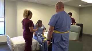 Physical Therapy Transfer Training  How To Transfer From Wheelchair To Bed [upl. by Ylrebmi]