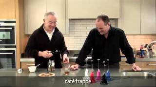 How to make a frappé coffee using an aerolatte milk frother [upl. by Haerr]