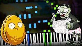 Plants vs Zombies PvZ  Loonboon OST Bowling minigame Theme Piano Tutorial Sheet Music  midi [upl. by Laven]