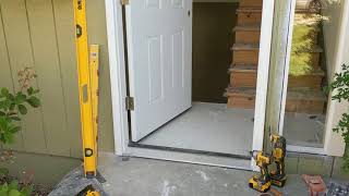 Jeld Wen Front Door Installation  Really crappy products and craftsmanship PART 1 [upl. by Laup]