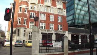 LCC Euston Fire Brigade Station built in 1902 Euston Road London UK 14th December 2011 [upl. by Aicnetroh]