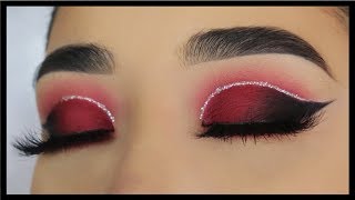 Cut Crease Rojo  PASO A PASO [upl. by Leima]