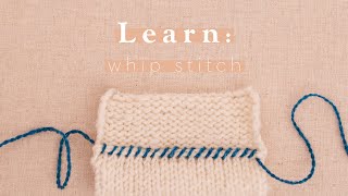 How to Whip Stitch [upl. by Cleres]