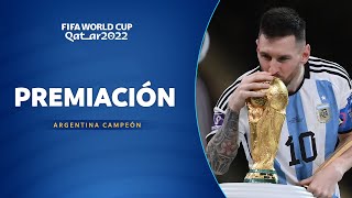 PREMIACIÓN  ARGENTINA CAMPEÓN DEL MUNDO  CATAR 2022 [upl. by Anaeco632]