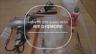 How to Dye a Wig with Rit Dyemore [upl. by Asaert]