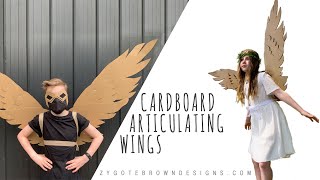 How to make Cardboard Articulating Wings [upl. by Iloj]