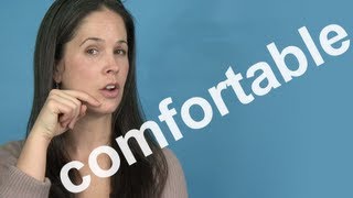 How to Pronounce COMFORTABLE  AMERICAN ENGLISH PRONUNCIATION [upl. by Swann]