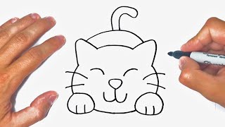 How to draw a Cat Step by Step  Cat Drawing Lesson [upl. by Klingel]