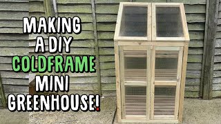 How to Make a Mini Greenhouse or Coldframe  Woodworking Garden Projects [upl. by Uv278]