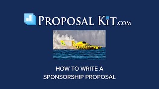 How to Write a Sponsorship Proposal [upl. by Irisa]