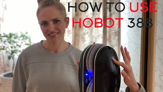 How to Use HOBOT388 Window Cleaning Robot with Ultrasonic Water Spray  Video Manual ver2 [upl. by Froma]