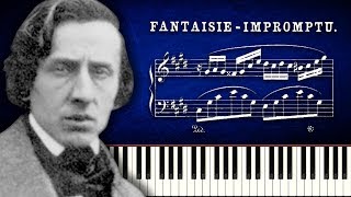 Chopin  FantaisieImpromptu  Piano Tutorial [upl. by Tanny324]