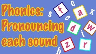 English Letter Pronunciation  Phonics [upl. by Dianemarie]