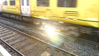 Merseyrail 507 009 making arcs at Birkdale station [upl. by Limhaj]