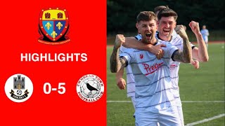 Caerleon 05 Cwmbrân Town  Gwent FA Senior cup  Quarter final highlights [upl. by Latini]