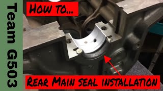 How To Properly Install The Crankshaft Rear Main Rope Seal On The Willys MB  Ford GPW L134 Engine [upl. by Woodring]