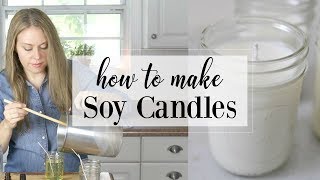 How to Make Soy Candles  Easy DIY Tutorial [upl. by Dalury]