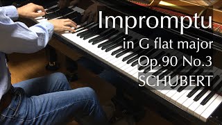 Schubert  Impromptu in G flat major Op 90 No 3  pianomaedful [upl. by Aiva924]