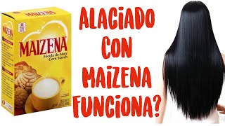 Cabello Lacio De Forma Natural Con Maizena  KERATINA CASERA [upl. by Aramad]