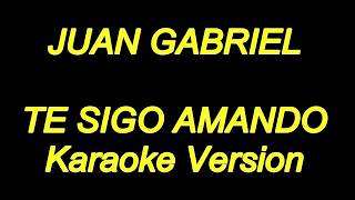 Juan Gabriel  Te Sigo Amando Karaoke Lyrics NUEVO [upl. by Ogires]